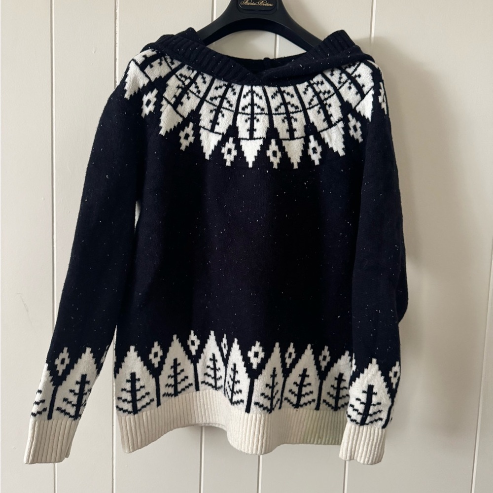 LOFT Petite Medium Winter Hooded Sweater